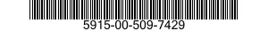 5915-00-509-7429  5915005097429 005097429