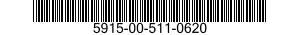 5915-00-511-0620 NETWORK,PULSE FORMING 5915005110620 005110620