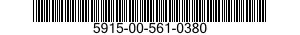 5915-00-561-0380 NETWORK,CIRCUIT PROTECTION 5915005610380 005610380