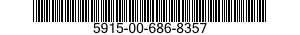 5915-00-686-8357 FILTER,RADIO FREQUENCY INTERFERE 5915006868357 006868357