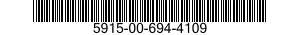 5915-00-694-4109 NETWORK,PULSE FORMING 5915006944109 006944109