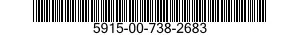 5915-00-738-2683 FILTER,BAND PASS 5915007382683 007382683