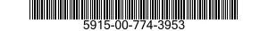 5915-00-774-3953  5915007743953 007743953