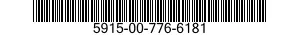 5915-00-776-6181  5915007766181 007766181