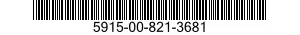 5915-00-821-3681 FILTER,RADIO FREQUENCY INTERFERENCE 5915008213681 008213681