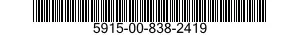 5915-00-838-2419 FILTER,BAND PASS 5915008382419 008382419
