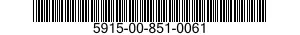 5915-00-851-0061  5915008510061 008510061