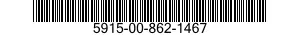 5915-00-862-1467 NETWORK,PULSE FORMING 5915008621467 008621467