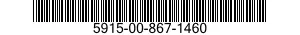 5915-00-867-1460 NETWORK,IMPEDANCE MATCHING 5915008671460 008671460