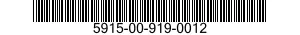 5915-00-919-0012 NETWORK,PULSE FORMING 5915009190012 009190012