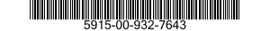 5915-00-932-7643  5915009327643 009327643