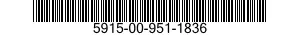 5915-00-951-1836 FILTER,BAND PASS 5915009511836 009511836