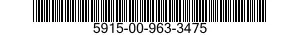 5915-00-963-3475 FILTER SUBASSEMBLY 5915009633475 009633475