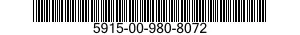 5915-00-980-8072 FILTER ASSEMBLY,ELECTRICAL 5915009808072 009808072