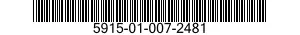 5915-01-007-2481 NETWORK,PHASE CHANGING 5915010072481 010072481