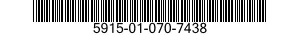 5915-01-070-7438 FILTER,RADIO FREQUENCY INTERFERENCE 5915010707438 010707438