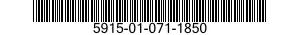 5915-01-071-1850 FILTER,BAND PASS 5915010711850 010711850