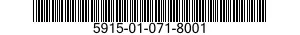 5915-01-071-8001 FILTER,HIGH PASS 5915010718001 010718001