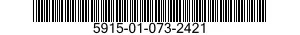 5915-01-073-2421 FILTER,RADIO FREQUENCY INTERFERENCE 5915010732421 010732421
