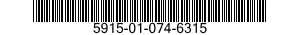 5915-01-074-6315 FILTER,BAND PASS 5915010746315 010746315