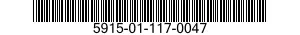 5915-01-117-0047 FILTER,LOW PASS 5915011170047 011170047