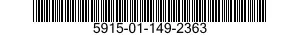 5915-01-149-2363 FILTER ASSEMBLY COM 5915011492363 011492363