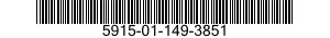 5915-01-149-3851 FILTER,BAND PASS 5915011493851 011493851