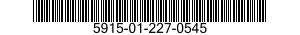 5915-01-227-0545 FILTER ASSEMBLY,ELECTRICAL 5915012270545 012270545