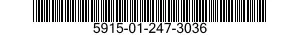 5915-01-247-3036 FILTER,RADIO FREQUENCY INTERFERENCE 5915012473036 012473036