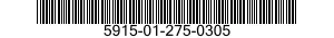 5915-01-275-0305 FILTER,RADIO FREQUENCY INTERFERENCE 5915012750305 012750305