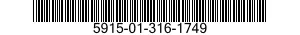 5915-01-316-1749 FILTER,BAND PASS 5915013161749 013161749