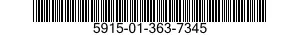 5915-01-363-7345 FILTER,BAND PASS 5915013637345 013637345