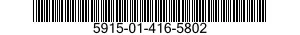 5915-01-416-5802 FILTER ASSEMBLY,ELECTRICAL 5915014165802 014165802