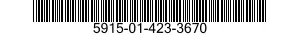 5915-01-423-3670 FILTER,RADIO FREQUENCY INTERFERENCE 5915014233670 014233670