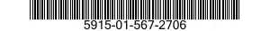 5915-01-567-2706 FILTER ASSEMBLY,ELECTRICAL 5915015672706 015672706
