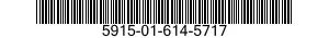 5915-01-614-5717 FILTER,RADIO FREQUENCY INTERFERENCE 5915016145717 016145717