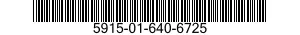 5915-01-640-6725 FILTER,RADIO FREQUENCY INTERFERENCE 5915016406725 016406725