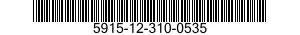 5915-12-310-0535 FILTER,RADIO FREQUENCY INTERFERENCE 5915123100535 123100535