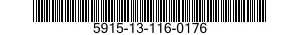 5915-13-116-0176 FILTER,RADIO FREQUENCY INTERFERENCE 5915131160176 131160176