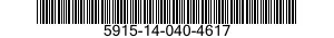 5915-14-040-4617 FILTRE HYPERFREQUEN 5915140404617 140404617
