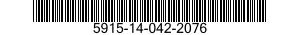 5915-14-042-2076 FILTER,RADIO FREQUENCY INTERFERENCE 5915140422076 140422076