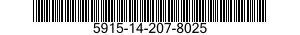 5915-14-207-8025 FILTER,RADIO FREQUENCY INTERFERENCE 5915142078025 142078025
