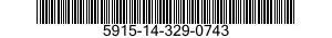 5915-14-329-0743 FILTER SUBASSEMBLY 5915143290743 143290743