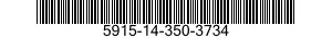 5915-14-350-3734 FILTER,RADIO FREQUENCY INTERFERENCE 5915143503734 143503734