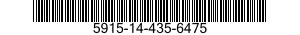 5915-14-435-6475 FILTER,RADIO FREQUENCY INTERFERENCE 5915144356475 144356475