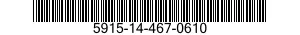 5915-14-467-0610 FILTER,BAND PASS 5915144670610 144670610