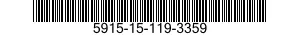 5915-15-119-3359 FILTER,LOW PASS 5915151193359 151193359
