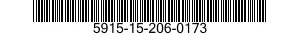 5915-15-206-0173 FILTER,RADIO FREQUENCY INTERFERENCE 5915152060173 152060173