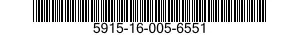 5915-16-005-6551 FILTER,RADIO FREQUENCY INTERFERENCE 5915160056551 160056551