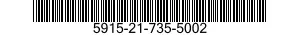 5915-21-735-5002 FILTER,RADIO FREQUENCY INTERFERENCE 5915217355002 217355002